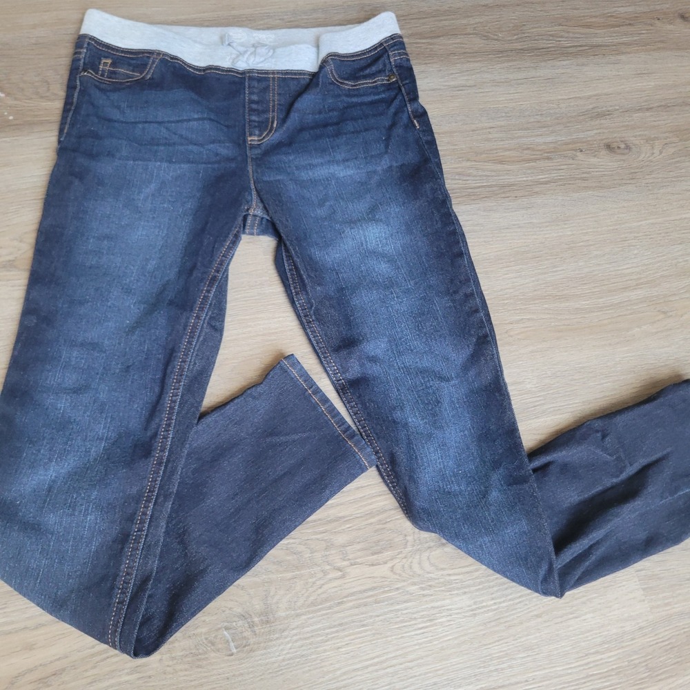 Wonder Nation Girls Jeggings‎ XL 14-16 Blue Dark Wash Stretch Denim Casual